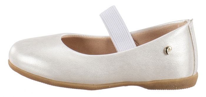 ⁦נעלי בובה גומי פפאיה (לבן/פנינה)⁩ – תמונה ⁦3⁩