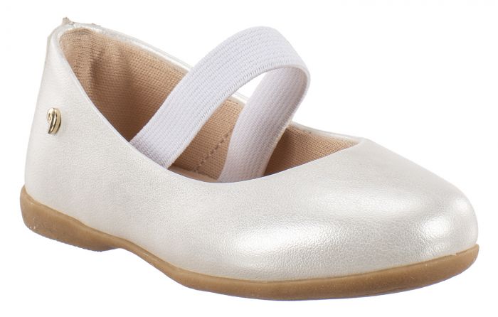 ⁦נעלי בובה גומי פפאיה (לבן/פנינה)⁩ – תמונה ⁦5⁩